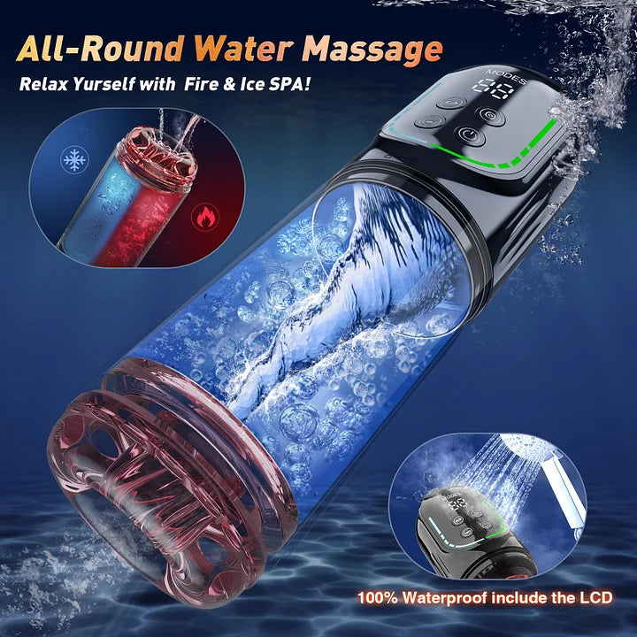 Declan:App & Waterproof Masturbator Sucking Rotating Thrusting Vibrating