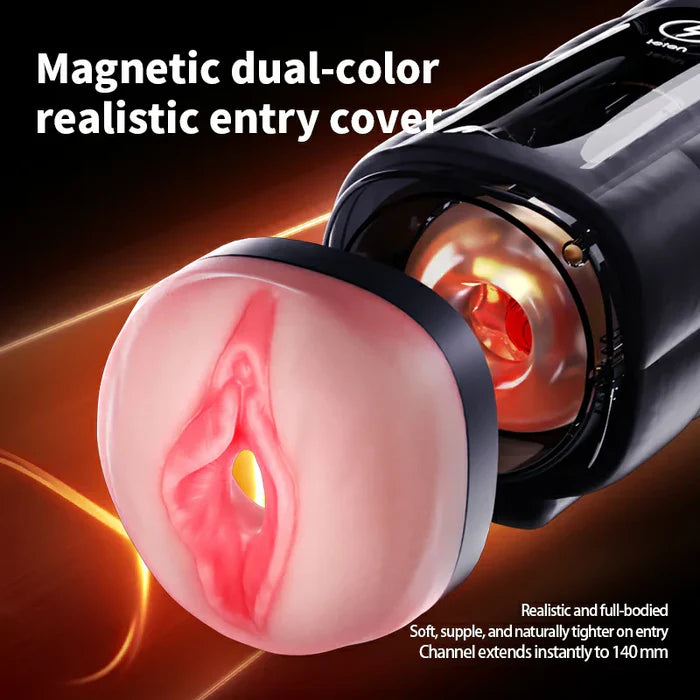 Leten Zero Gravity: Male Stroker Thrusting Vibrating 6 Gears Speed 360° Around Heating