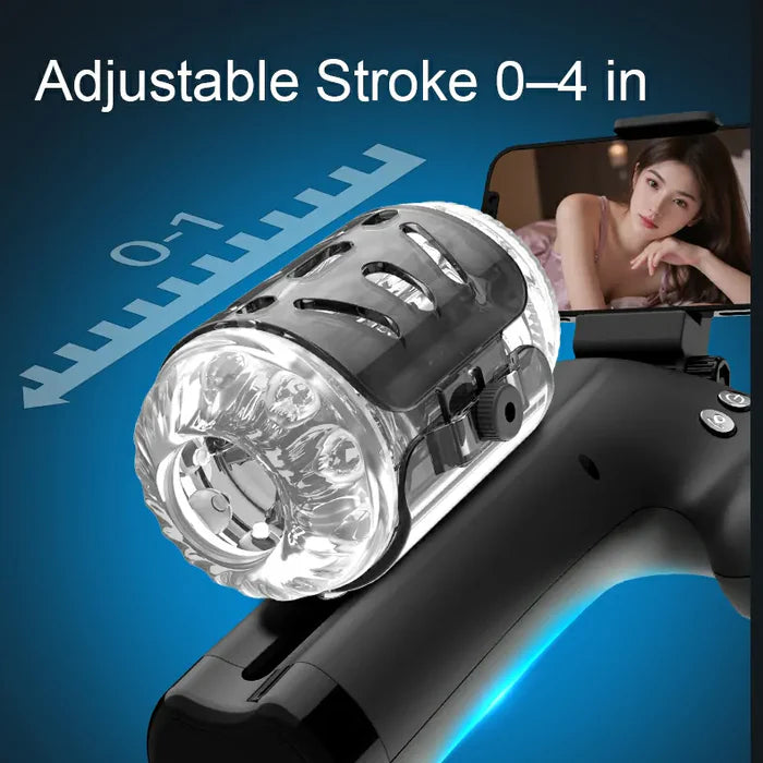 Surge:Dual-Handle Thrusting Masturbator with 10 Thrust Modes & 5 Sleeve Tightness