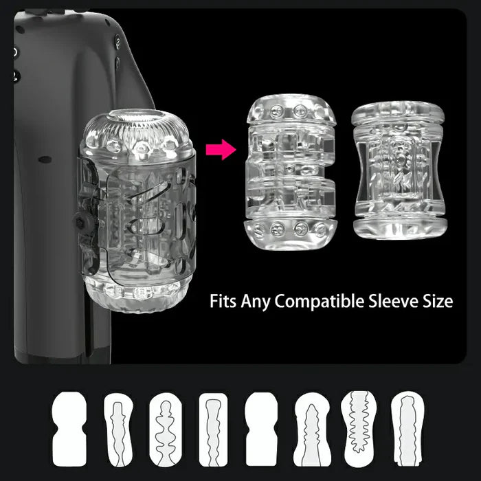 Surge:Dual-Handle Thrusting Masturbator with 10 Thrust Modes & 5 Sleeve Tightness