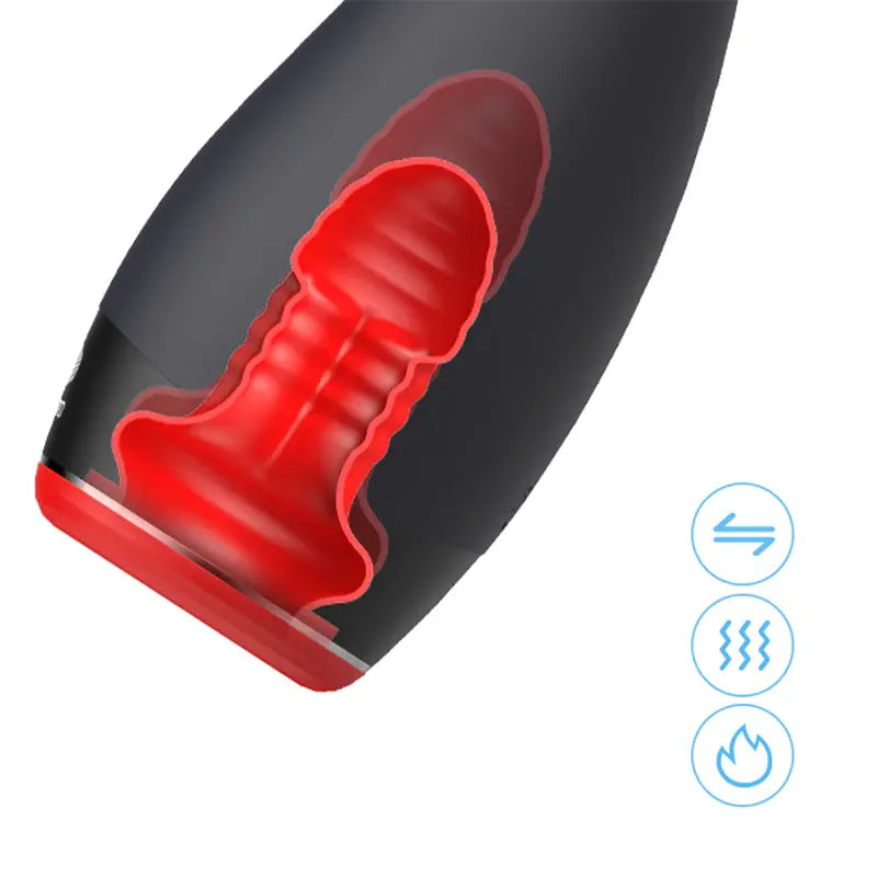 Pleasure Engine: Waterproof Blowojob Machine Instant Heating Thrusting Vibrating