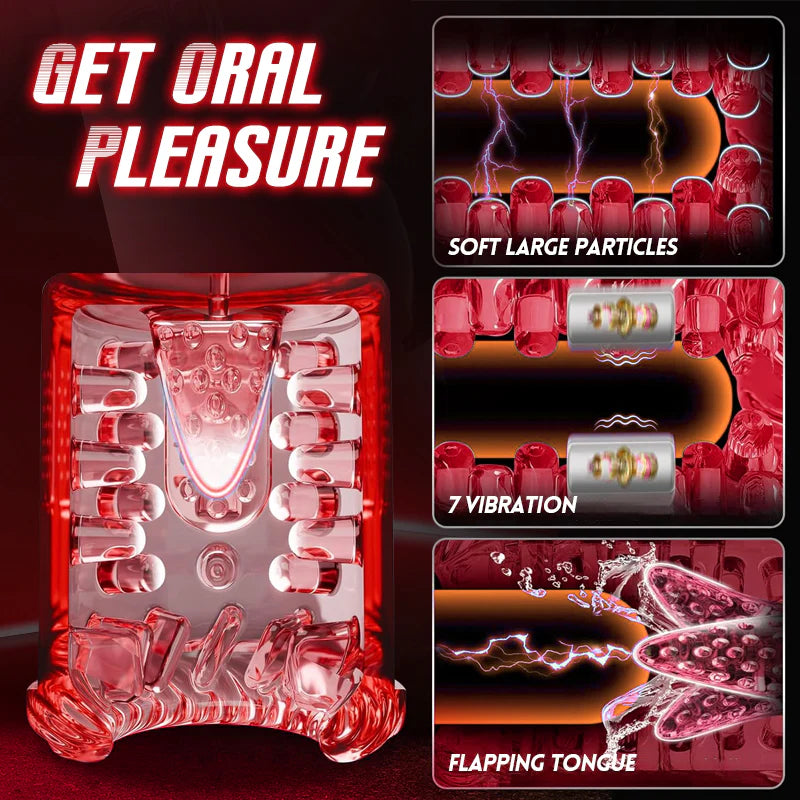 Declan:App & Waterproof Masturbator Sucking Rotating Thrusting Vibrating