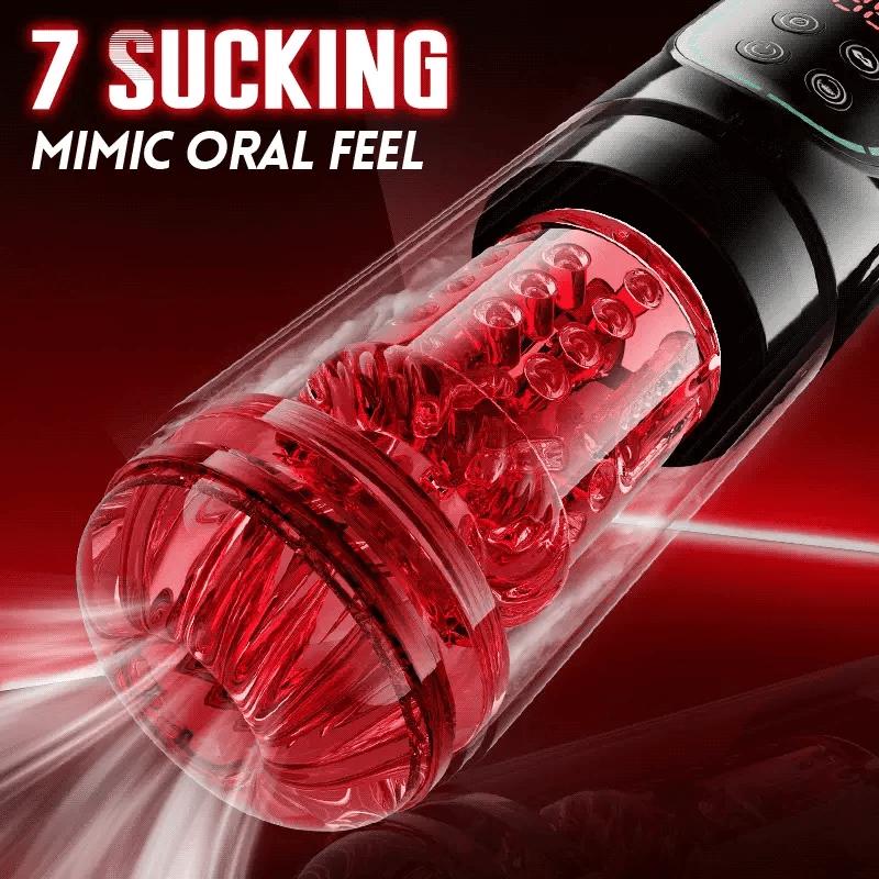 Declan:App & Waterproof Masturbator Sucking Rotating Thrusting Vibrating