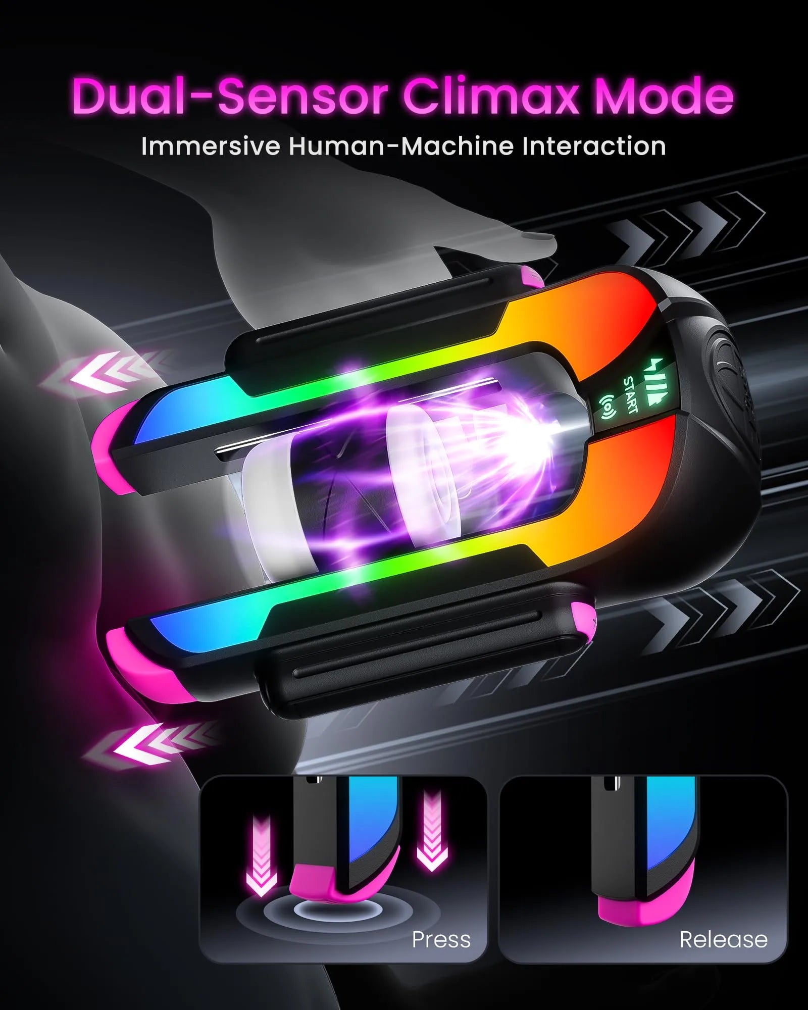 Fantasy: App-Controlled Automatic Stroker – 2 Sleeves & One Click Burst