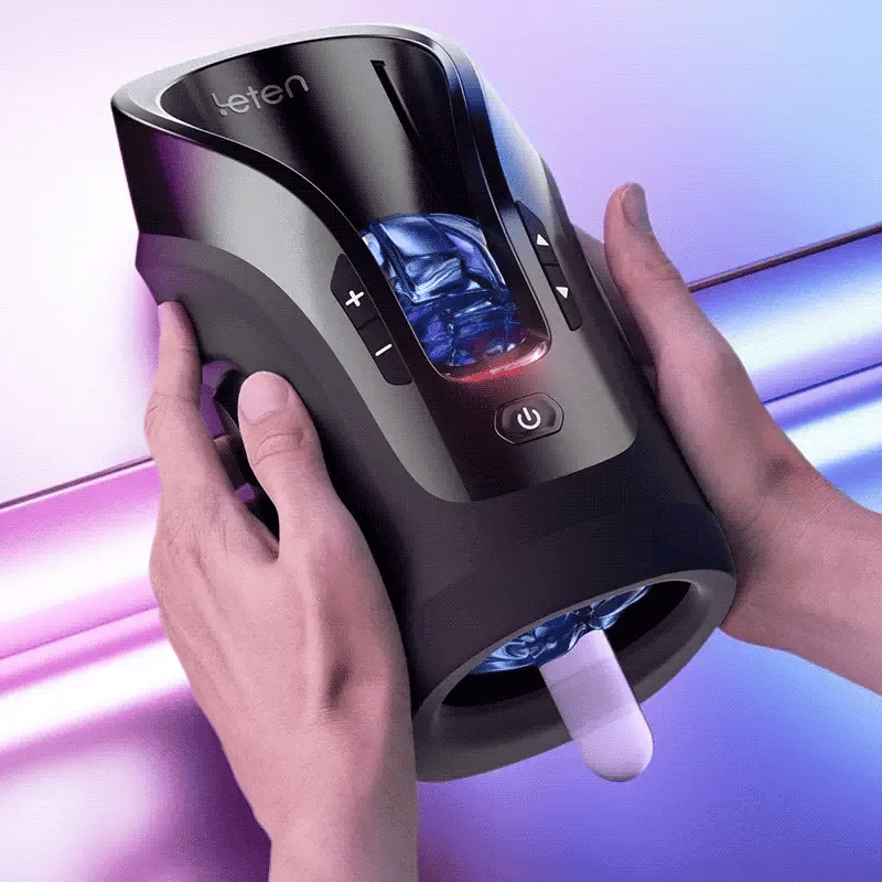 Leten Cannon King Mini: 10-Mode Thrusting Stroker With Realistic Sleeve & 600 Strokes