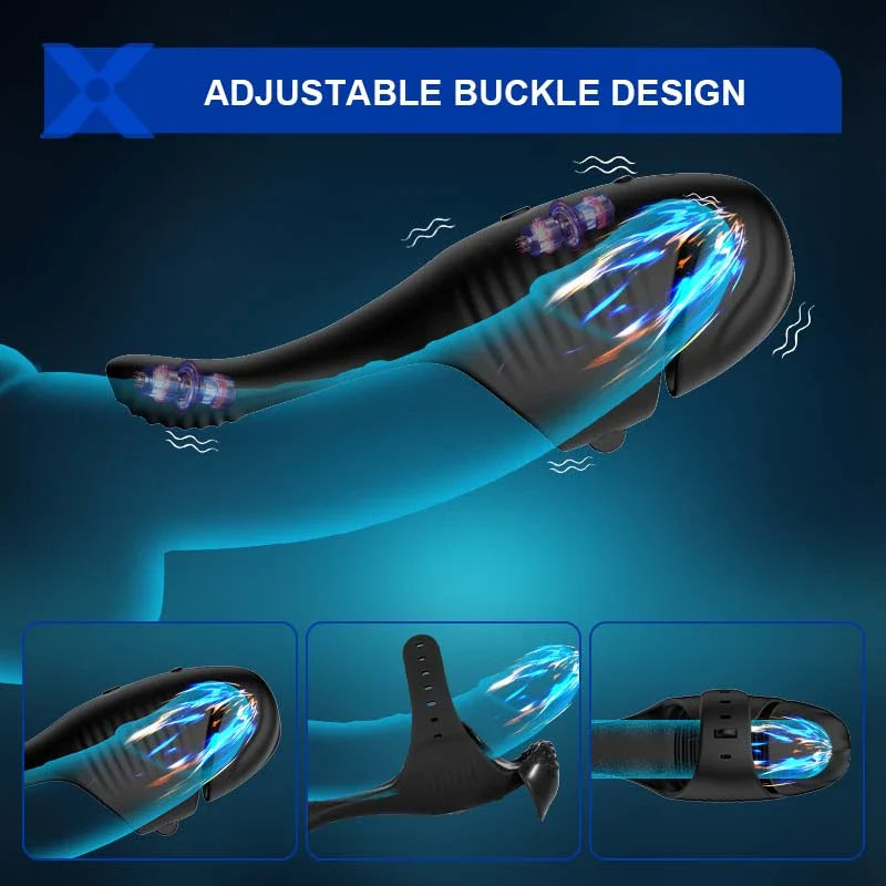 PulseForge: Dual-Motor Glans Trainer & Hands-Free Penis Vibrator