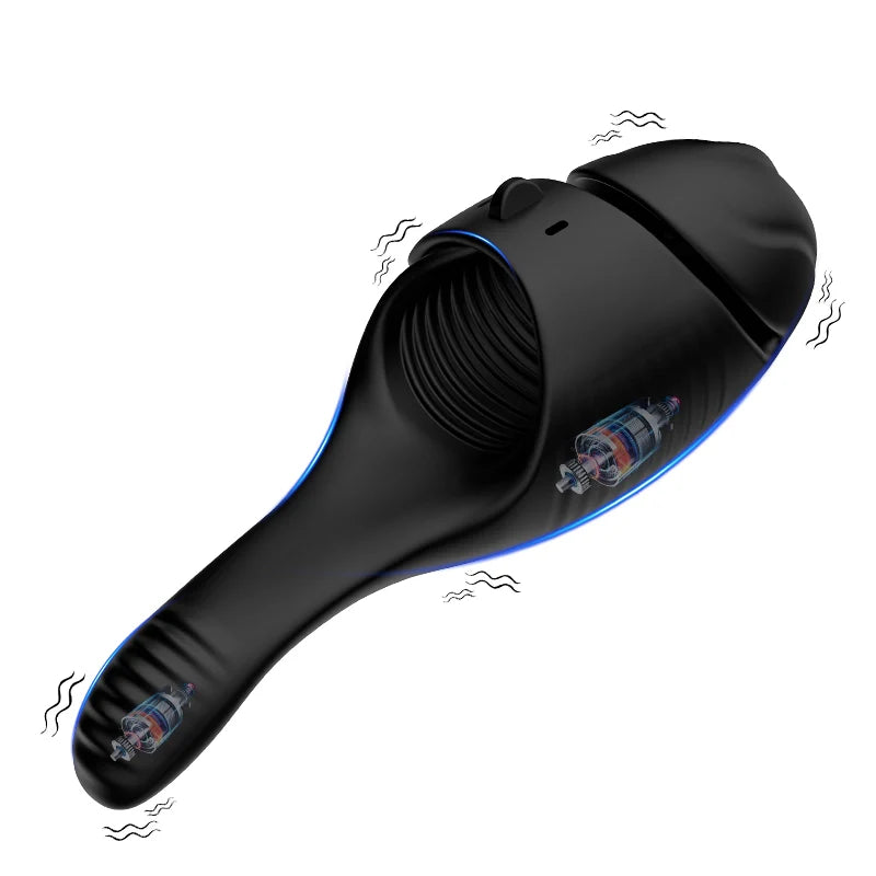 PulseForge: Dual-Motor Glans Trainer & Hands-Free Penis Vibrator