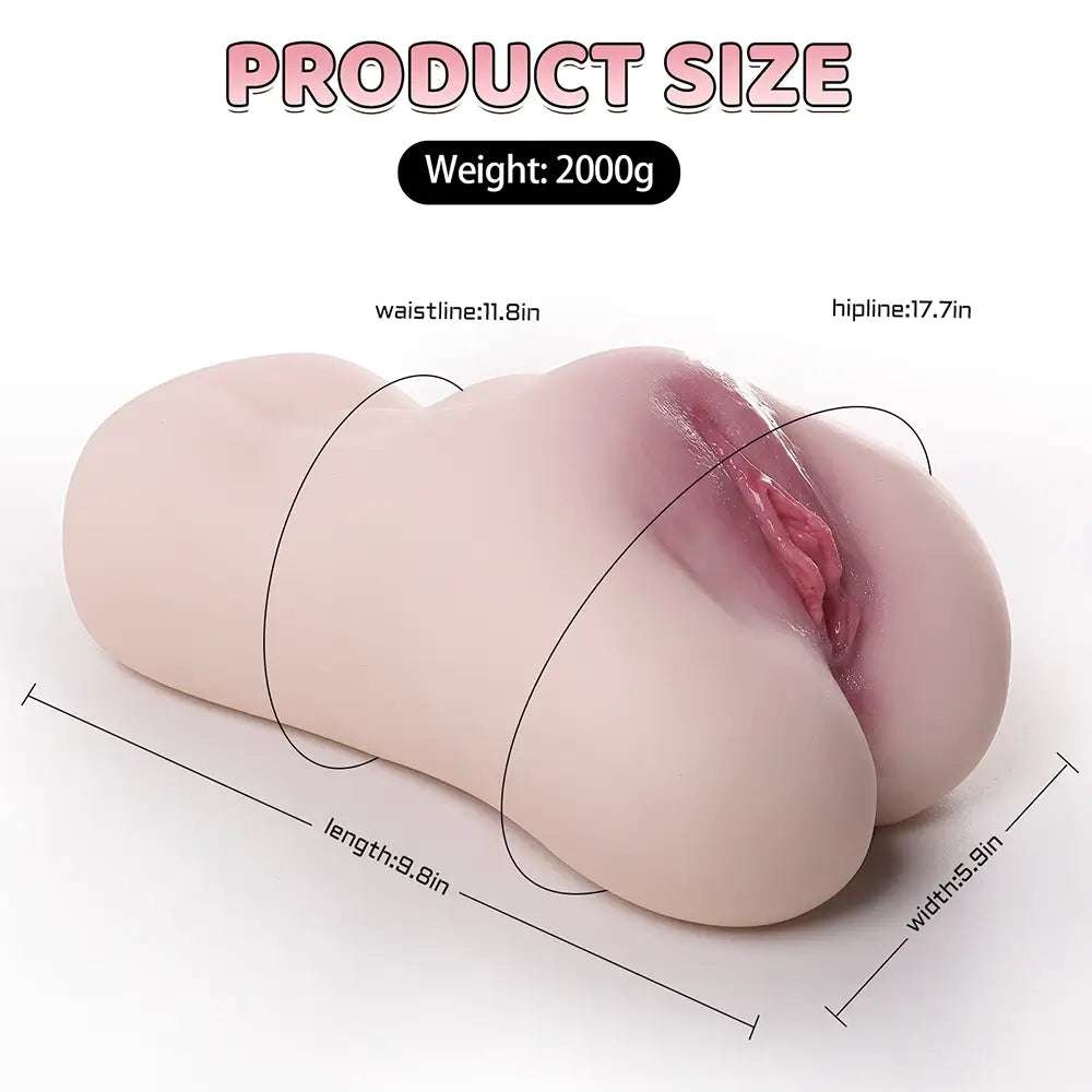 Vixen: 4.4LB Realistic Pussy & Ass Stroker – Deep Dual Pleasure Toy