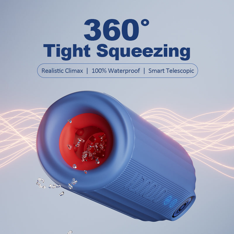 Submarine: Waterproof Masturbator Thrusting Vibrating & 360° Contraction