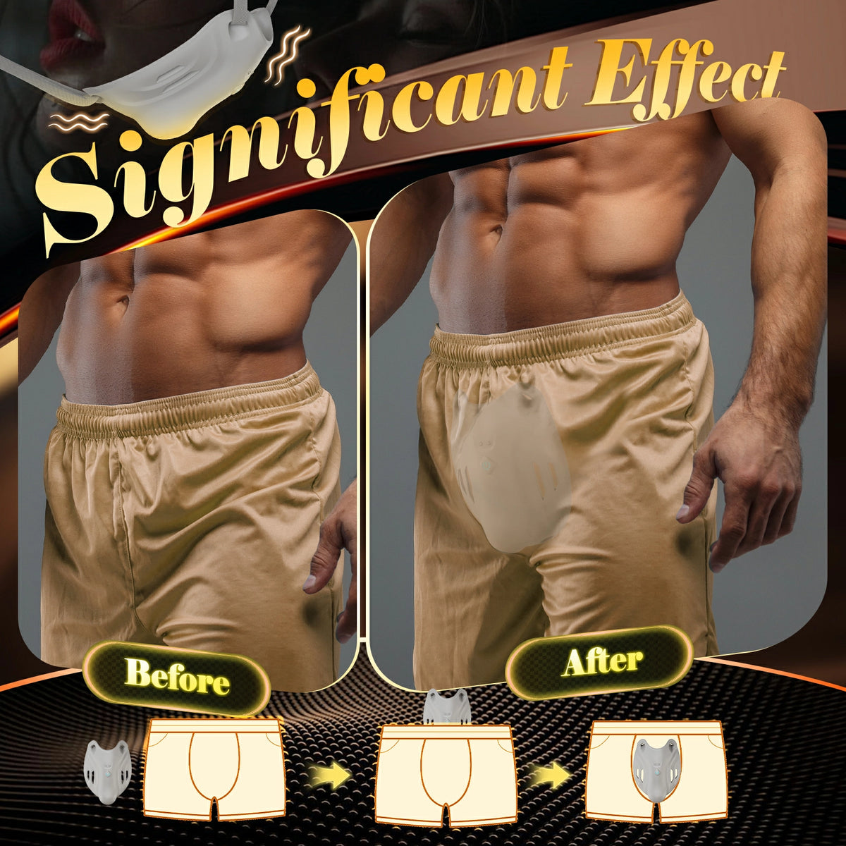 PulseFit: Whisper-Quiet Discreet Wearable Male Vibrator & Stamina Trainer