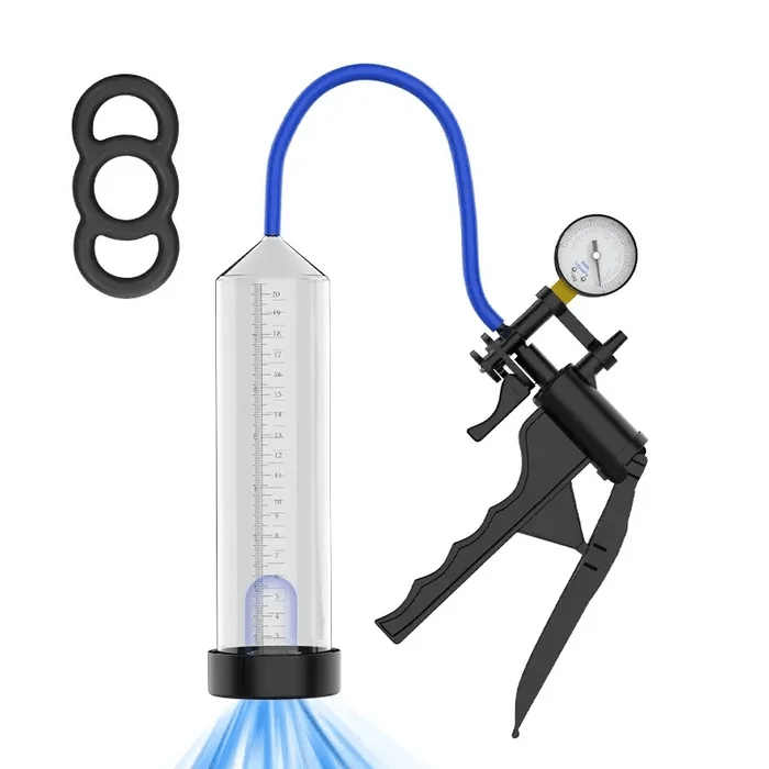 Precision Manual Penis Pump – With Pressure Gauge & Measurement Scale