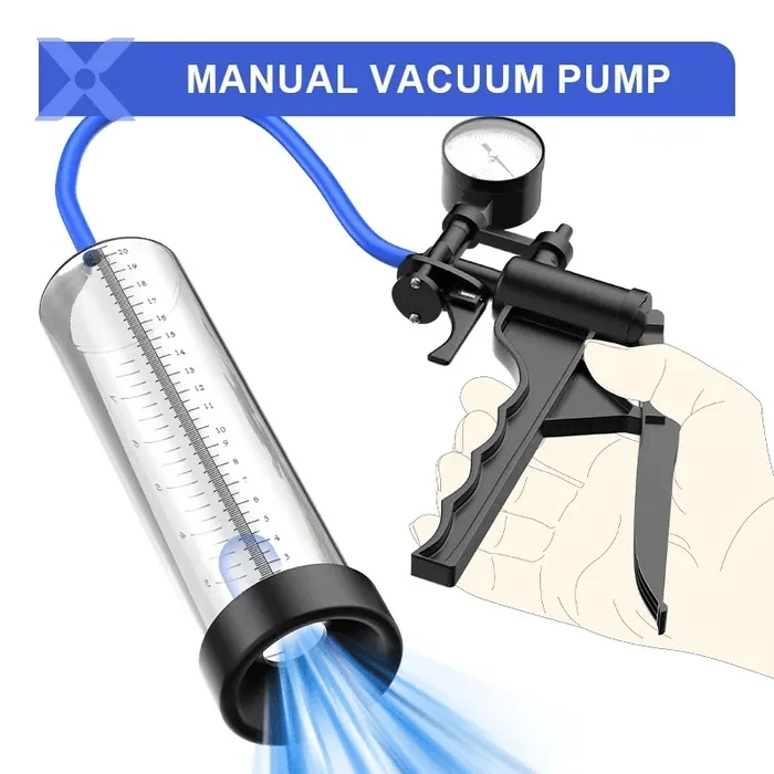 Precision Manual Penis Pump – With Pressure Gauge & Measurement Scale