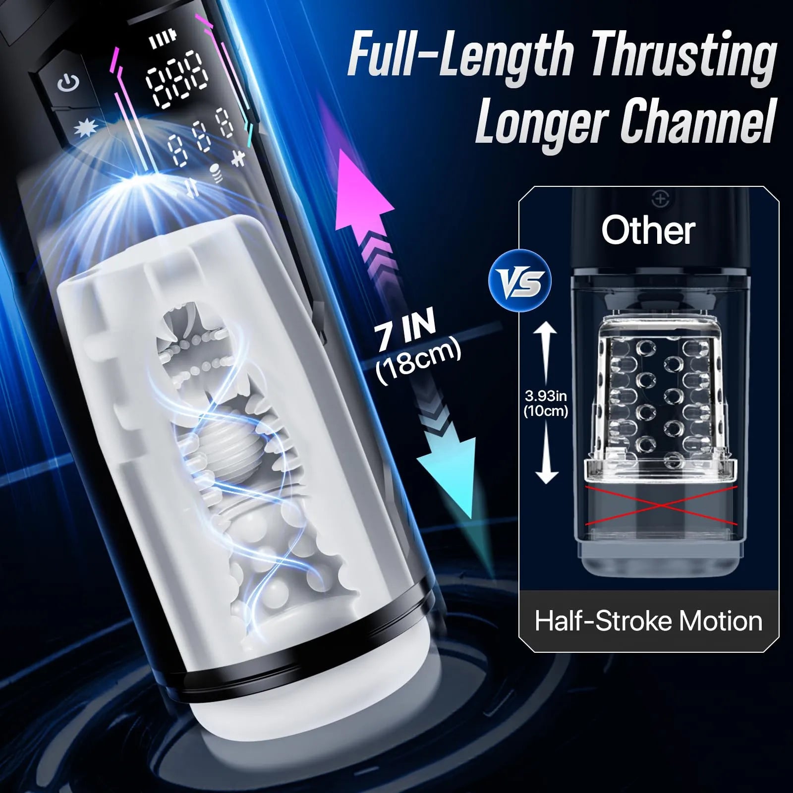 Pulse Automatic Stroker: Squeeze Sucking Thrusting Vibrating App Control