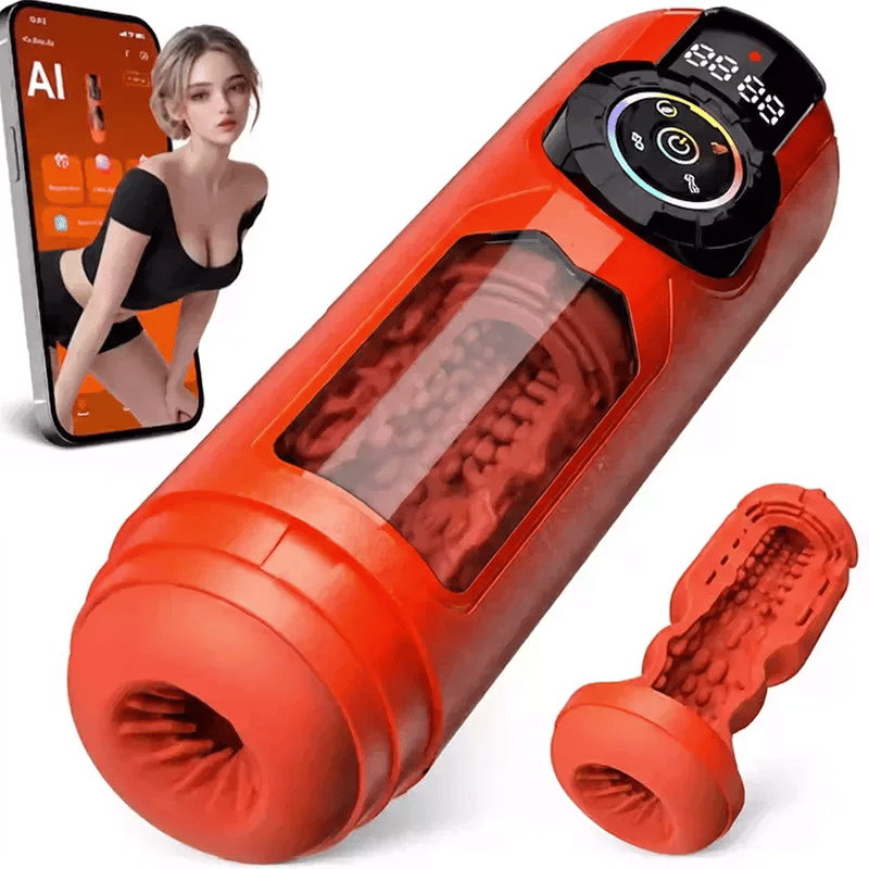 Pentamax: 5-in-1 Automatic Stroker Thrusting Sucking Vibrating Heating Smart App