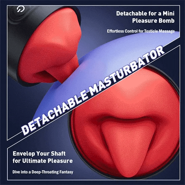 Redline: App Controlled Blowjob Mouth Toy with 9 Tongue & Vibration Modes
