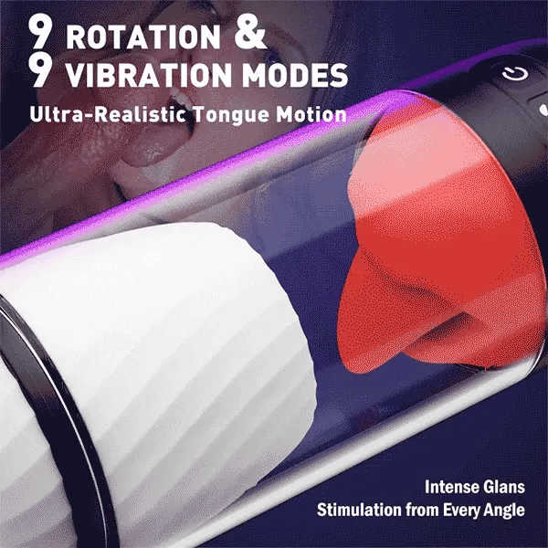 Redline: App Controlled Blowjob Mouth Toy with 9 Tongue & Vibration Modes