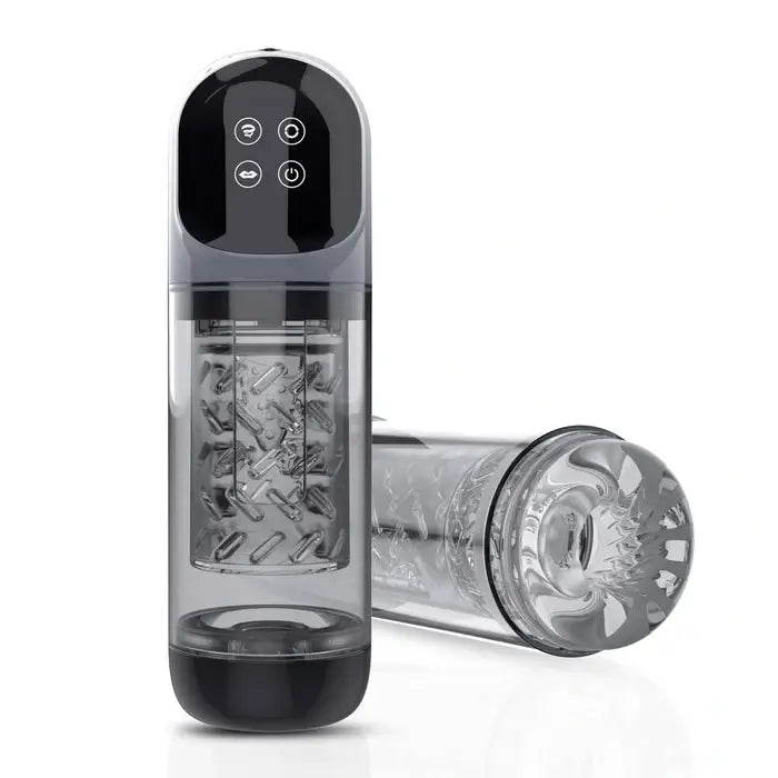 Hurricane: 2-in-1 Penis Pump & Pleasure Stroker – Suction, Rotation & Licking Tongue Tease