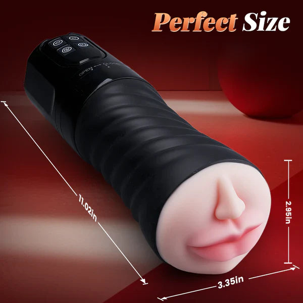 Spartan: Dual-Zone Stroker – Oral Suction, Deep Throat & Realistic Ribbed Tunnel
