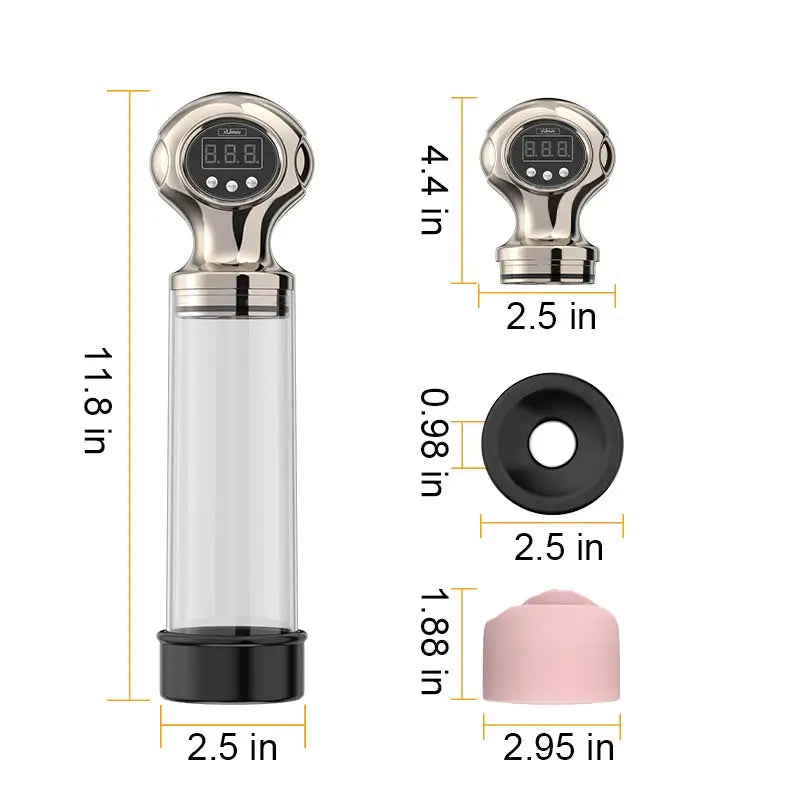 XP15: Electric Penis Enlargement Pump With 350kpa Suction & 2 Sleeves