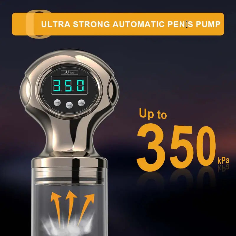 XP15: Electric Penis Enlargement Pump With 350kpa Suction & 2 Sleeves