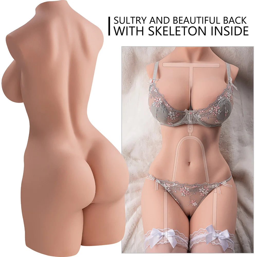 Carmen: 42LB Life-Size Mature Torso with Big Boobs & Dual Tunnels