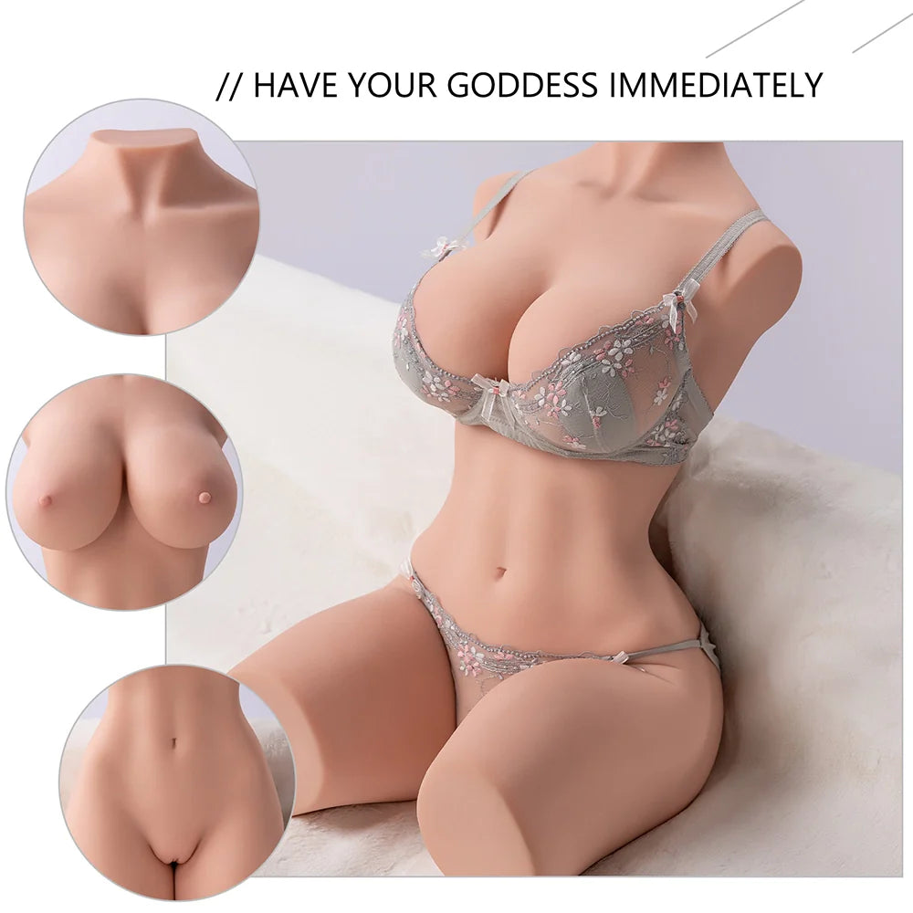 Carmen: 42LB Life-Size Mature Torso with Big Boobs & Dual Tunnels