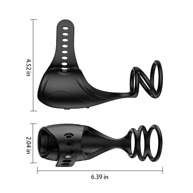 Onslaught: App Control 3 In 1 Masturbator Trainer Penis Ring