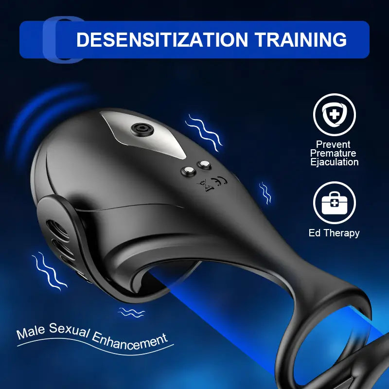 Onslaught: App Control 3 In 1 Masturbator Trainer Penis Ring