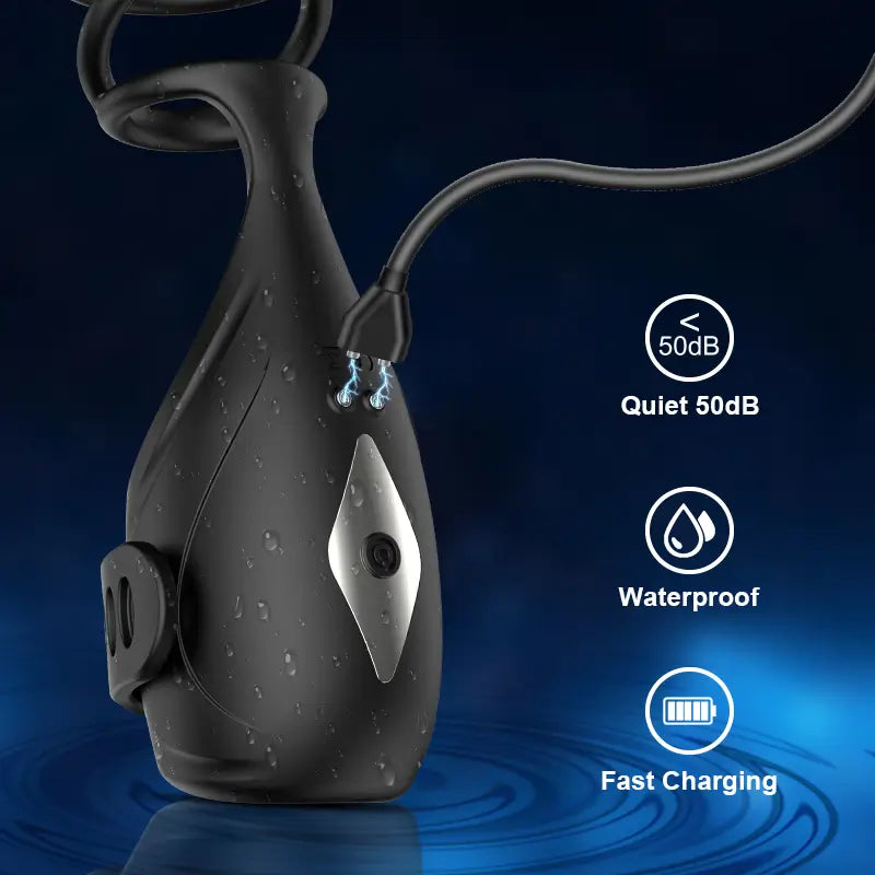 Onslaught: App Control 3 In 1 Masturbator Trainer Penis Ring