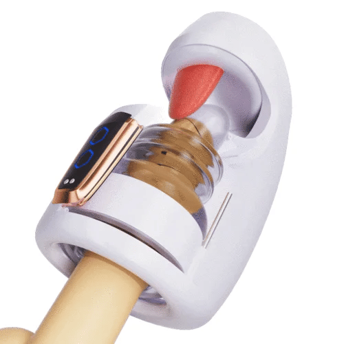 Alpha: Blowjob Stroker with 10 Licking & Thrusting Modes for Glans Training