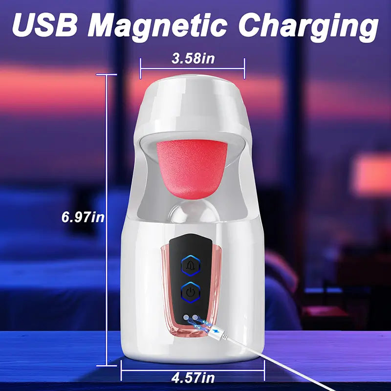 Alpha: Blowjob Stroker with 10 Licking & Thrusting Modes for Glans Training