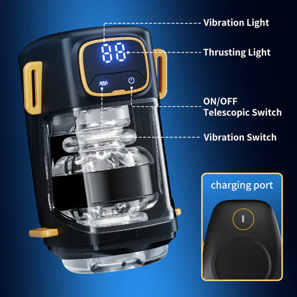 Conqueror: Wearable Hands-Free Stroker with 9 Thrusting & Vibration Modes