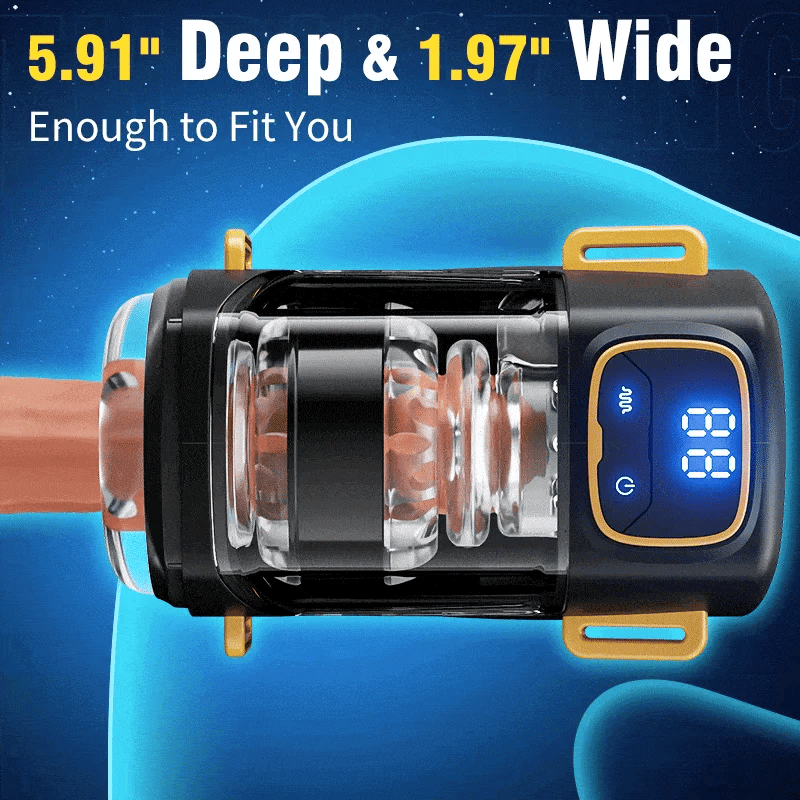 Conqueror: Wearable Hands-Free Stroker with 9 Thrusting & Vibration Modes