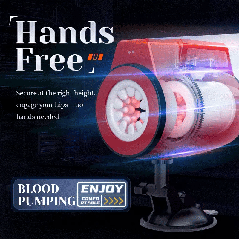 Maverick: Dual-end Blowjob Stroker – Rotating, Thrusting & Hands-Free Fun