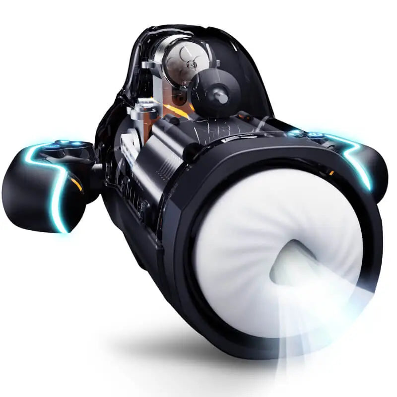 Leten Bermuda Storm high-end male stroker with dual function sucking and thrusting features for an intense experience