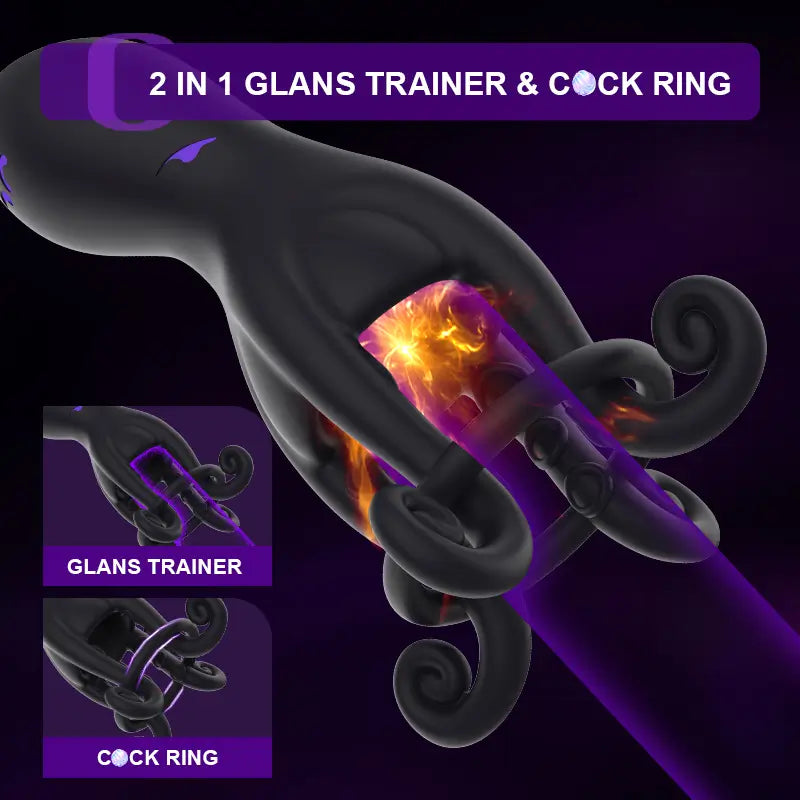 Predator: Octopus Male Glans Trainer with 10 Vibration Modes