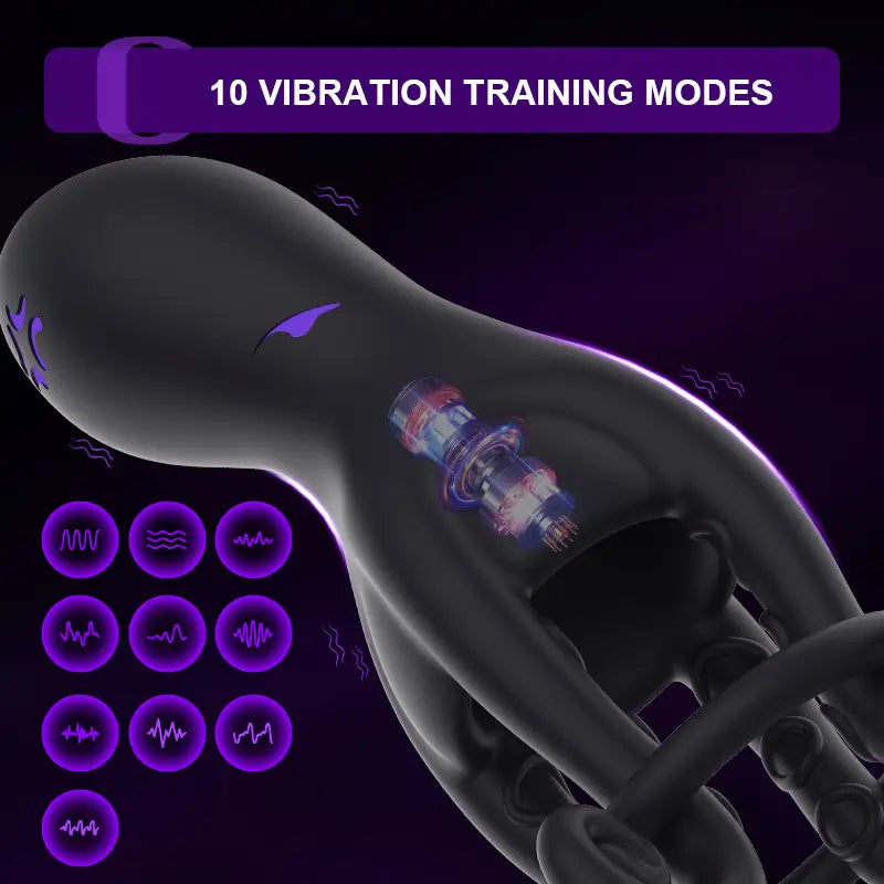 Predator: Octopus Male Glans Trainer with 10 Vibration Modes
