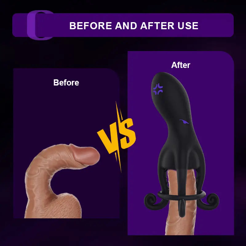 Predator: Octopus Male Glans Trainer with 10 Vibration Modes