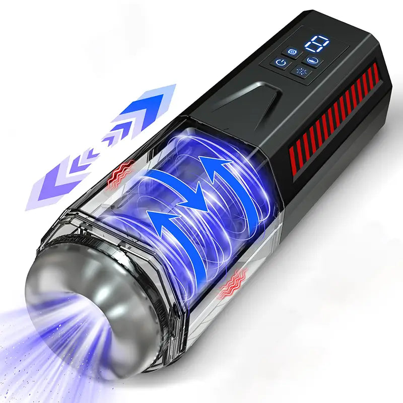 Gladiator: Intense Rotating & Vibrating Stroker with 7 Thrust Modes
