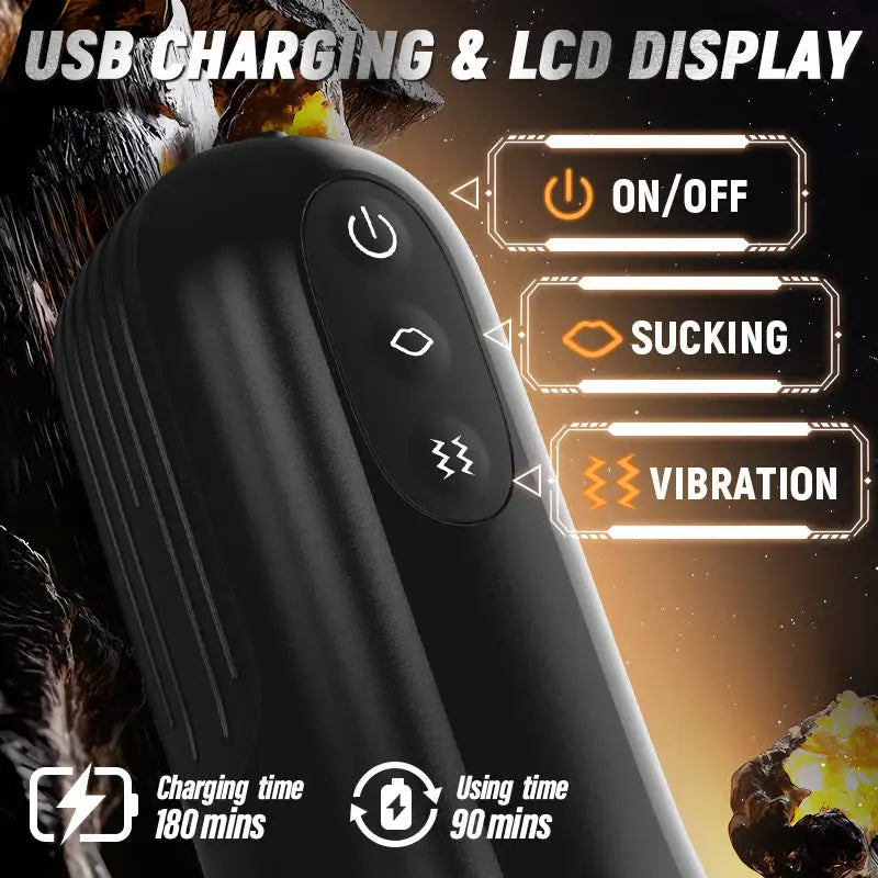 Magnetron: Ultra-Tight Suction Stroker with 10 Vibes, 5 Power Levels