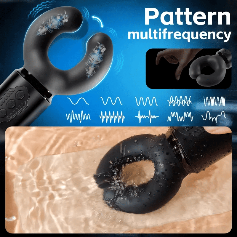 Warrior: Waterproof Penis Glans Stimulator with 10 Clipping Vibrating