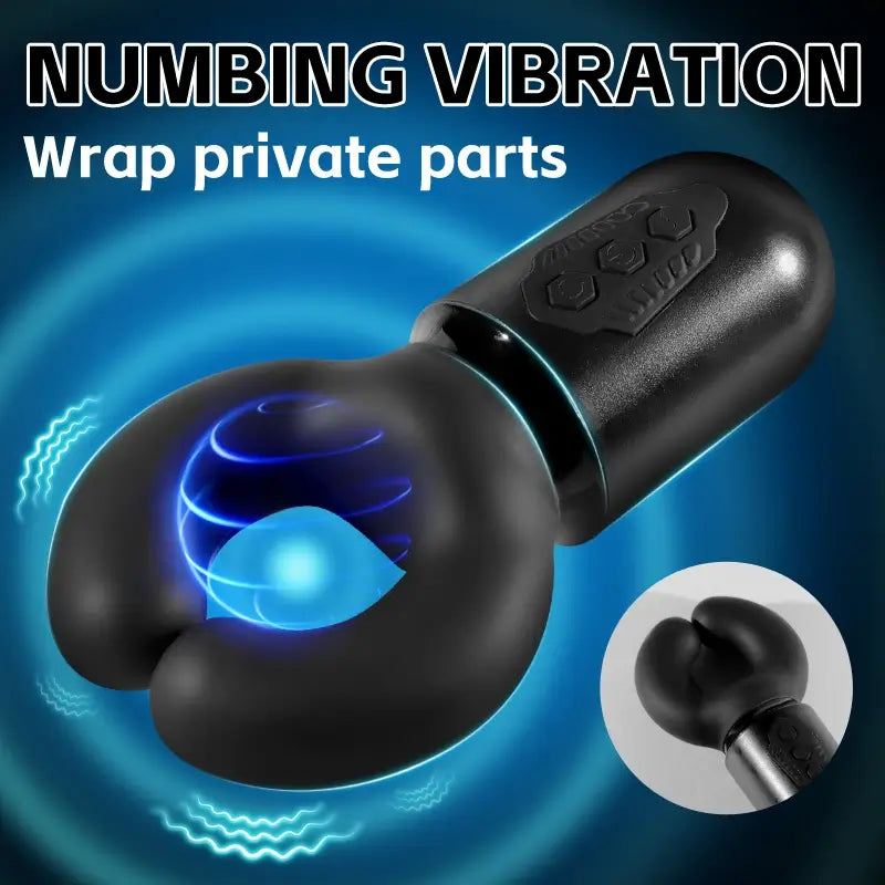 Warrior: Waterproof Penis Glans Stimulator with 10 Clipping Vibrating