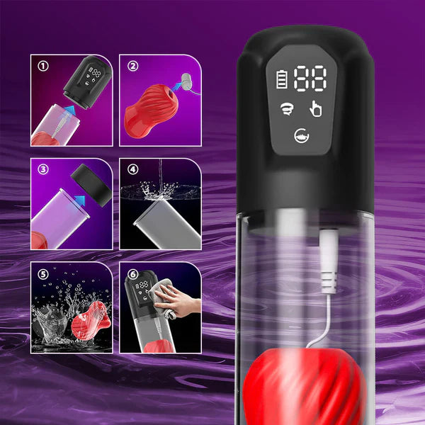 XP4 Plus: 2-in-1 Stroker & Pump – 5 Suction Modes, 7 Vibration Patterns