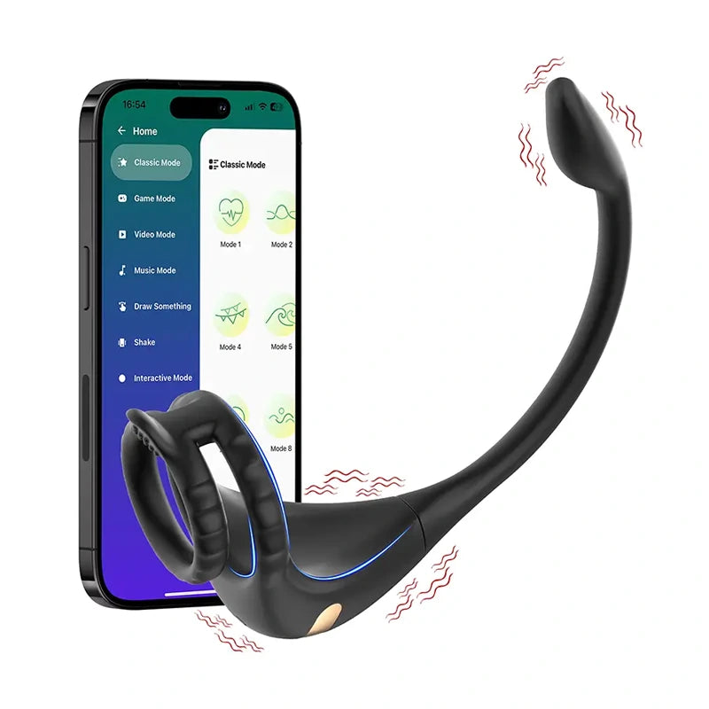 PM2: Prostate Massager with Penis Ring – Remote & App Control