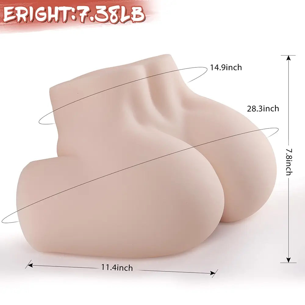 Sara: 7.38LB Petite Realistic Ass Toy with Dual Pleasure Tunnels