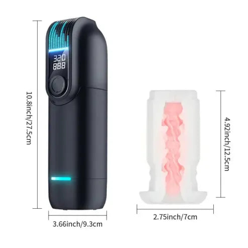 Leten Black Hole Pro: Male Stroker with Stepless Speed Control & Dual Heat