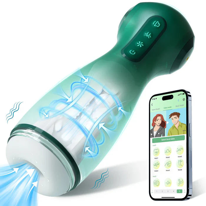 Stormbringer: 5-in-1 Smart Stroker – Suction, Vibration, App Control with Realistic Moans