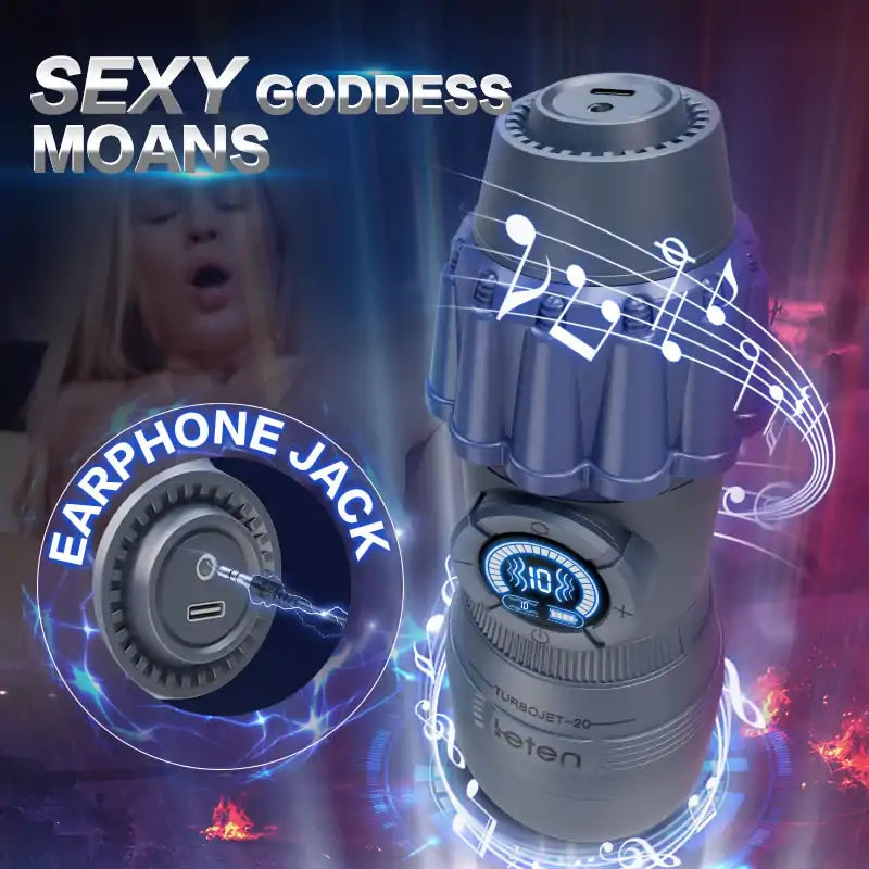 Leten TurboJet: Next-Level Suction Stroker, 10 Suction Modes, Vibration, Moans