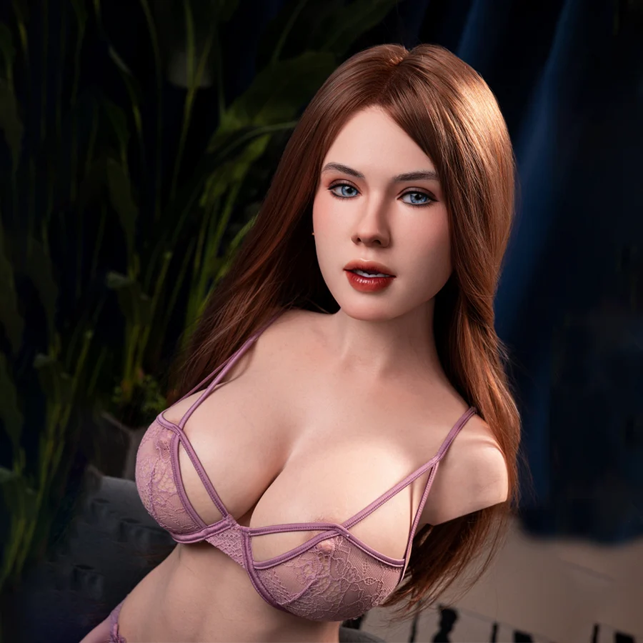 Julia: 44.1LB Teardrop Breasts Silicone Headed Torso & Removable Jaw