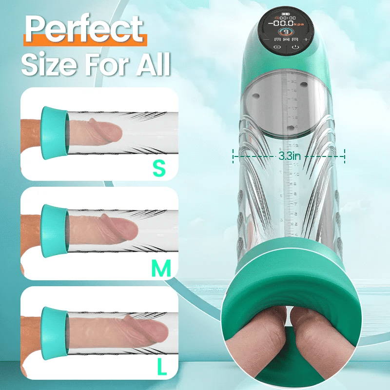 XP14: Electric Vacuum Water Penis Pump with 4 Pressure Levels 9 Sucking